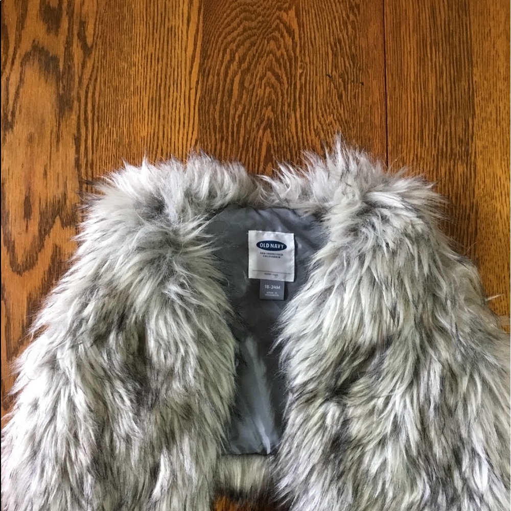 Old Navy faux for vest 18-24 months